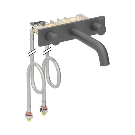 Geberit One Bateria umywalkowa podtynkowa z mieszaczem 16,5 cm czarny mat z powłoką easy-to-clean 116.462.14.1