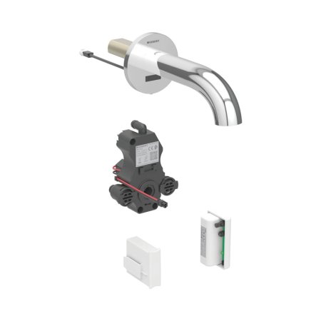 Geberit Piave Bateria umywalkowa bezdotykowa podtynkowa zasilanie generatorowe bez mieszacza 22 cm chrom połysk 116.285.21.1