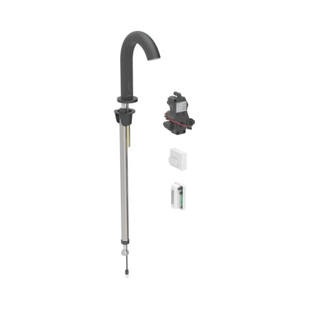 Geberit Piave Bateria umywalkowa bezdotykowa zasilanie generatorowe z mieszaczem czarny mat z powłoką easy-to-clean 116.186.14.1