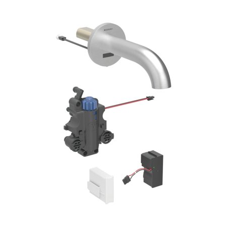Geberit Piave Bateria umywalkowa termostatyczna bezdotykowa podtynkowa zasilanie sieciowe 22 cm imitacja stali nierdzewnej/szczotkowany powlekany easy-to-clean 116.287.SN.1