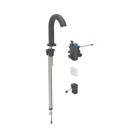 Geberit Piave Bateria umywalkowa termostatyczna bezdotykowa zasilanie sieciowe czarny mat z powłoką easy-to-clean 116.187.14.1