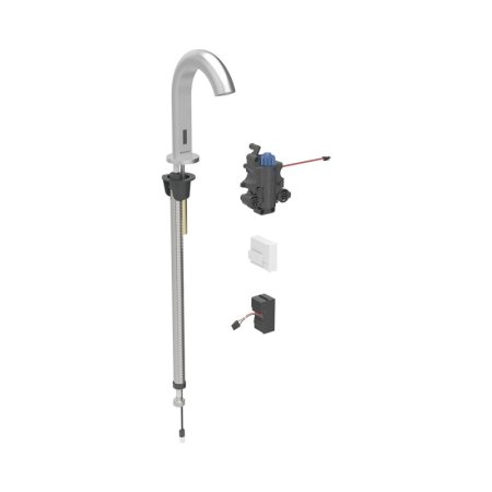 Geberit Piave Bateria umywalkowa termostatyczna bezdotykowa zasilanie sieciowe imitacja stali nierdzewnej/szczotkowany powlekany easy-to-clean 116.187.SN.1