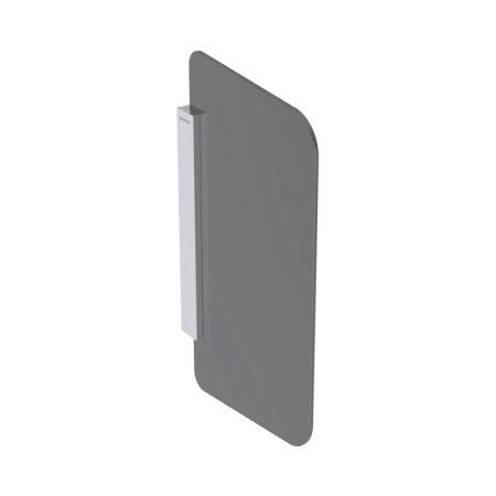 Geberit Ścianka międzypisuarowa 43,2x75,4 cm mocowanie aluminium szczotkowane/szkło antracytowe satynowane 115.211.CD.1