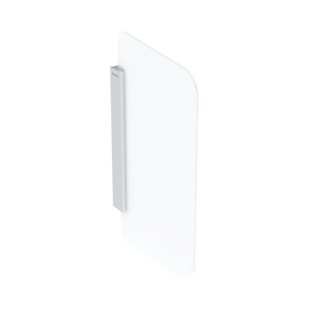 Geberit Ścianka międzypisuarowa 43,2x75,4 cm mocowanie aluminium szczotkowane/szkło białe satynowane 115.211.TD.1