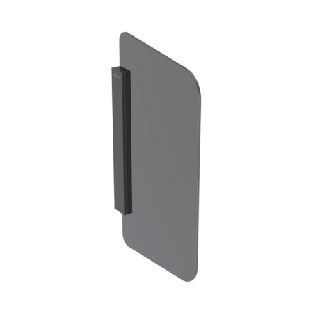 Geberit Ścianka międzypisuarowa 43,2x75,4 cm mocowanie czarny mat/szkło antracytowe satynowane 115.205.CD.1