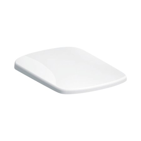 Geberit Selnova Square Deska zwykła biała zawiasy mosiądz chromowany 500.333.01.1