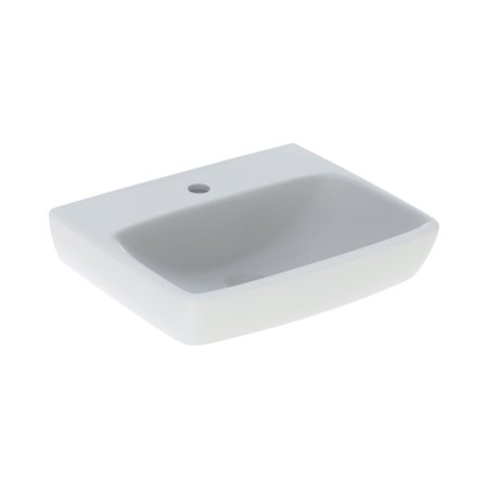 Geberit Selnova Square Umywalka wisząca 50x42 cm z otworem na baterię bez przelewu biały 500.310.01.2
