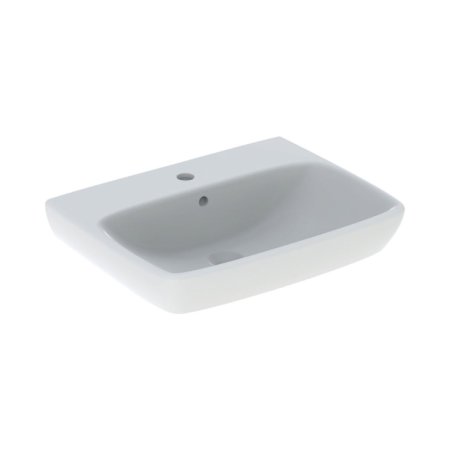 Geberit Selnova Square umywalka wisząca 55x44 cm z otworem na baterię z przelewem biała 500.290.01.7