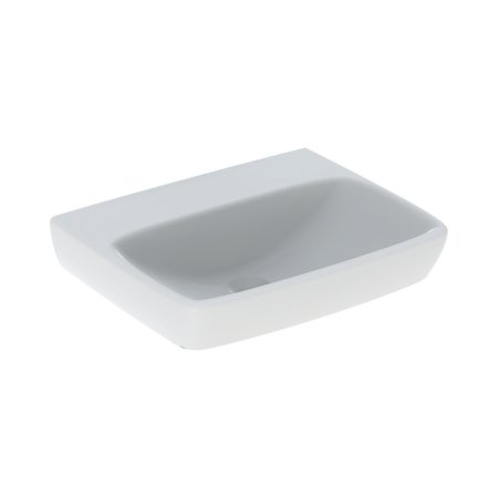 Geberit Selnova Square Umywalka wisząca 55x45 cm bez otworu na baterię bez przelewu biały 500.290.01.4
