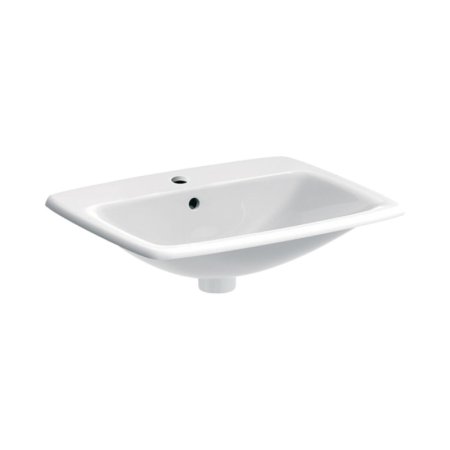 Geberit Selnova Square Umywalka wpuszczana w blat 55x45 cm biała 500.306.01.1