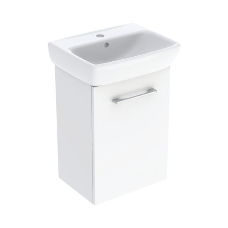 Geberit Selnova Square Zestaw szafka podumywalkowa + umywalka meblowa 45x35x64,9 cm białybiały lakierowany na wysoki połysk 502.746.00.1