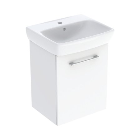 Geberit Selnova Square Zestaw szafka podumywalkowa + umywalka meblowa 50x42x64,9 cm białybiały lakierowany na wysoki połysk 502.750.00.1