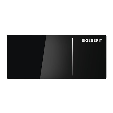 Geberit Sigma70 Przycisk spłukujący do WC typ 70 zdalny, szkło czarne 115.635.SJ.1