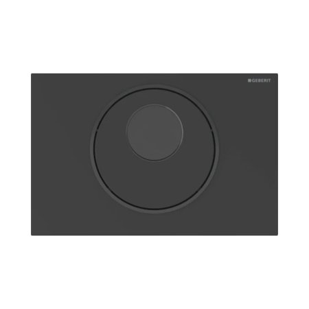 Geberit Sigma 10 Przycisk WC bezdotykowy zasilanie bateryjne czarny mat/czarny z powłoką easy-to-clean 115.891.16.6