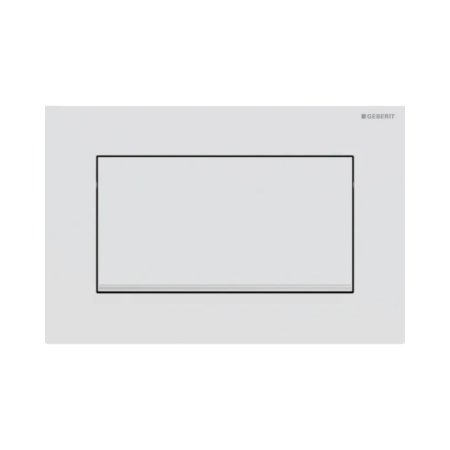 Geberit Sigma 10 Przycisk WC biały mat/chrom połysk z powłoką easy-to-clean 115.893.JT.1