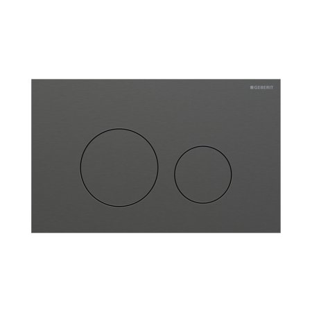 Geberit Sigma40 Przycisk WC stal nierdzewna czarny chrom szczotkowany powlekany easy-to-clean 115.628.QD.1
