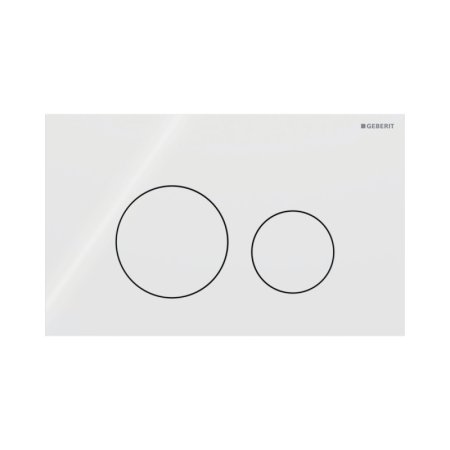 Geberit Sigma40 Przycisk WC szklany biały 115.628.SI.1