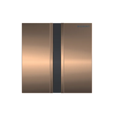 Geberit Sigma50 Elektroniczny przycisk spłukujący do pisuaru zasilanie 230 V czerwone złoto/szczotkowany 116.026.QB.1