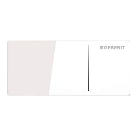 Geberit Sigma70 Przycisk spłukujący do WC typ 70 zdalny, szkło białe 115.635.SI.1