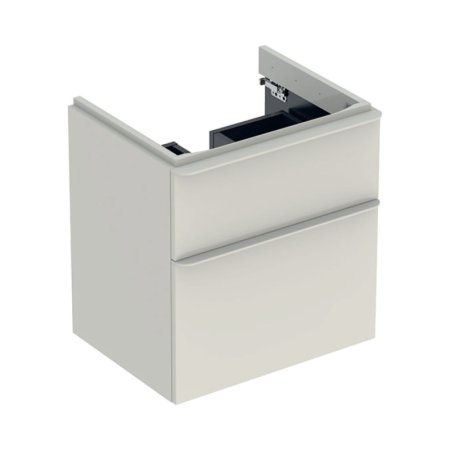 Geberit Smyle Square Szafka podumywalkowa 58,4x47x61,7 cm szary piaskowy połysk/szary piaskowy mat 500.352.JL.1