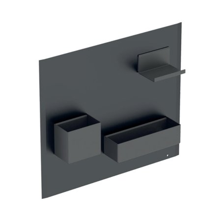 Geberit Tablica magnetyczna ze schowkami czarny mat/lava mat 500.649.16.1