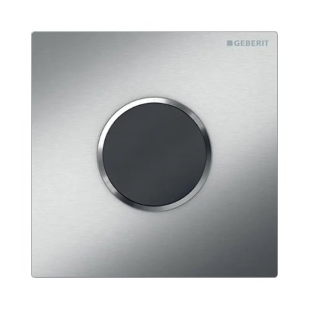 Geberit Typ 10 Przycisk do pisuaru bezdotykowy zasilanie bateryjne stal nierdzewna z powłoką easy-to-clean 116.035.SN.1