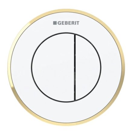 Geberit Typ 10 Przycisk WC biały/złoty 116.056.KK.1