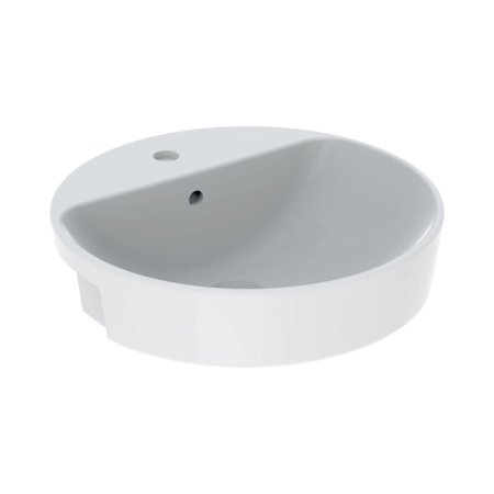 Geberit Variform Umywalka nablatowa 50 cm z otworem na baterię z przelewem biały z powłoką KeraTect 500.782.00.2