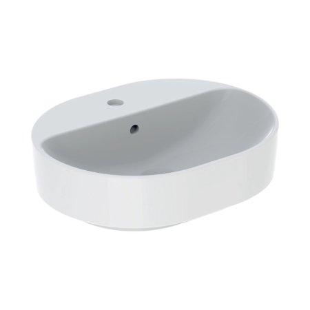 Geberit Variform Umywalka nablatowa 50x40 cm z otworem na baterię z przelewem biały z powłoką KeraTect 500.775.00.2