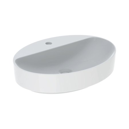 Geberit Variform Umywalka nablatowa 60x45 cm z otworem na baterię bez przelewu biały z powłoką KeraTect 500.773.00.2
