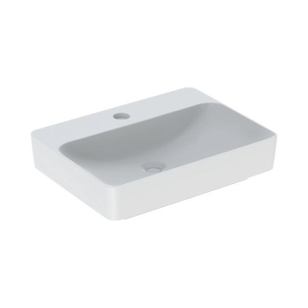 Geberit Variform Umywalka nablatowa 60x45 cm z otworem na baterię bez przelewu biały z powłoką KeraTect 500.781.00.2