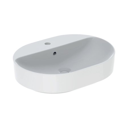 Geberit Variform Umywalka nablatowa 60x45 cm z otworem na baterię z przelewem biały z powłoką KeraTect 500.777.00.2