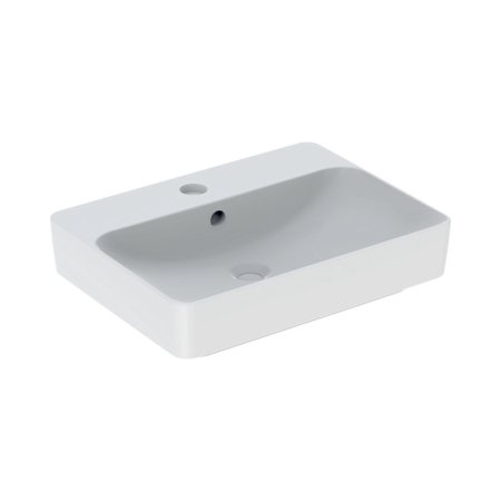 Geberit Variform Umywalka nablatowa 60x45 cm z otworem na baterię z przelewem biały z powłoką KeraTect 500.780.00.2