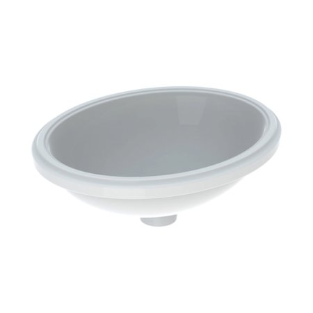 Geberit Variform Umywalka podblatowa 49,5x42 cm bez otworu na baterię bez przelewu biały/spód szkliwiony z powłoką KeraTect 500.751.00.2