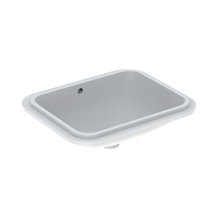 Geberit Variform Umywalka podblatowa 53x44 cm bez otworu na baterię z przelewem biały/spód szkliwiony z powłoką KeraTect 500.761.00.2