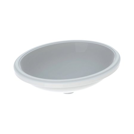 Geberit Variform Umywalka podblatowa 56x46 cm bez otworu na baterię bez przelewu biały/spód szkliwiony 500.755.01.2