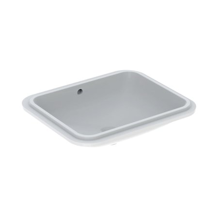 Geberit Variform Umywalka podblatowa 58x49 cm bez otworu na baterię z przelewem biały/spód szkliwiony z powłoką KeraTect 500.765.00.2