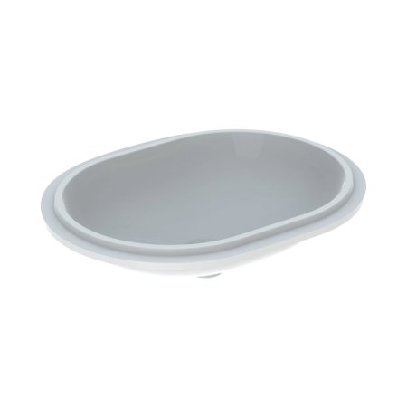 Geberit Variform Umywalka podblatowa 62,5x49 cm bez otworu na baterię bez przelewu biały/spód szkliwiony z powłoką KeraTect 500.759.00.2