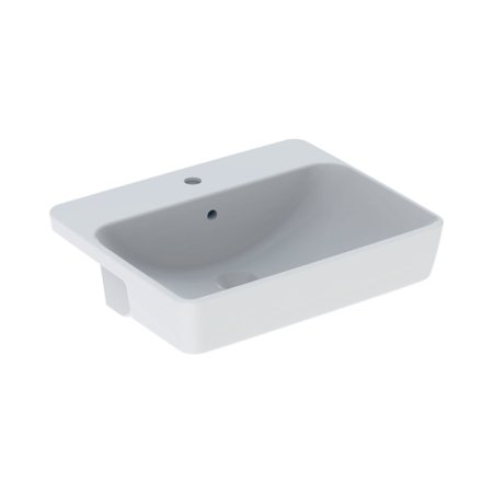 Geberit Variform Umywalka półblatowa 55x45 cm z przelewem biały z powłoką KeraTect 500.681.00.1