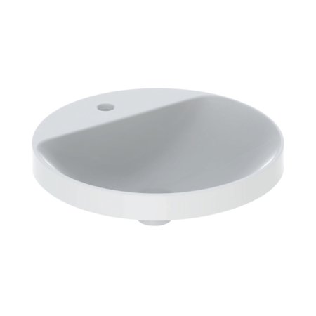 Geberit Variform Umywalka wpuszczana w blat 48 cm bez przelewu z otworem na baterię biała 500.706.01.2