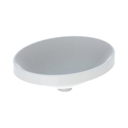 Geberit Variform Umywalka wpuszczana w blat 50x40 cm bez otworu na baterię bez przelewu biały/spód szkliwiony z powłoką KeraTect 500.711.00.2