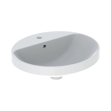 Geberit Variform Umywalka wpuszczana w blat 50x45 cm z otworem na baterię z przelewem biały z powłoką KeraTect 500.712.00.2