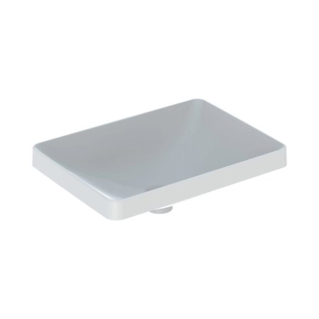 Geberit Variform Umywalka wpuszczana w blat 55x40 cm bez otworu na baterię bez przelewu biały/spód szkliwiony 500.739.01.2