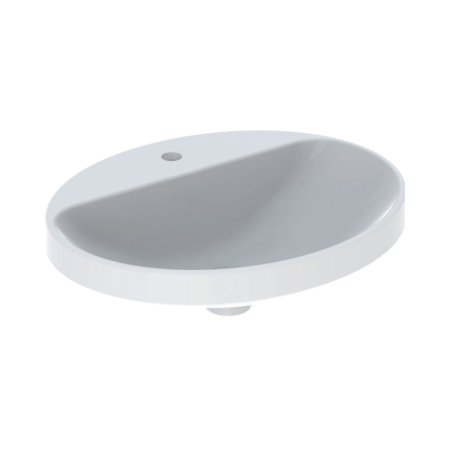 Geberit Variform Umywalka wpuszczana w blat 55x45 cm bez przelewu z otworem na baterię biała 500.722.01.2