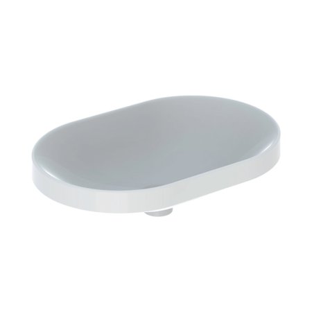 Geberit Variform Umywalka wpuszczana w blat 60x40 cm bez otworu na baterię bez przelewu biały/spód szkliwiony 500.731.01.2