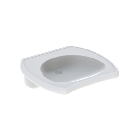 Geberit Vitalis Umywalka wisząca 65x60 cm dla niepełnosprawnych bez otworu na baterię bez przelewu biały 121565000