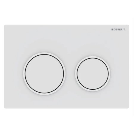 Geberit Omega20 Przycisk WC biały mat/biały z powłoką easy-to-clean 115.085.01.1