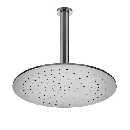 Gessi Shower316 Deszczownica sufitowa o średnicy 35 cm stalowa szczotkowana steel brushed 54152.239