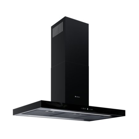 Globalo Design Lonatio Isola 90.2 Okap wyspowy czarny LONATIO_ISOLA_90_2_BLACK