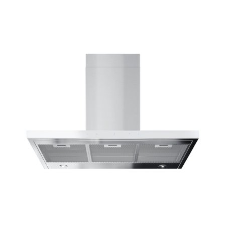 Globalo Design Nidaro 90.5 H2H Okap przyścienny 90x50 cm biały/inox NIDARO_90_5_WHITE